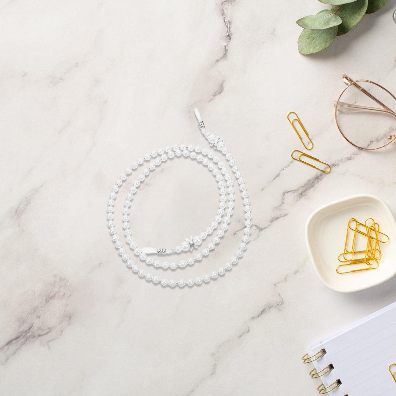 Mask Chain Holder - Chaîne de lunettes perlée, support antidérapant