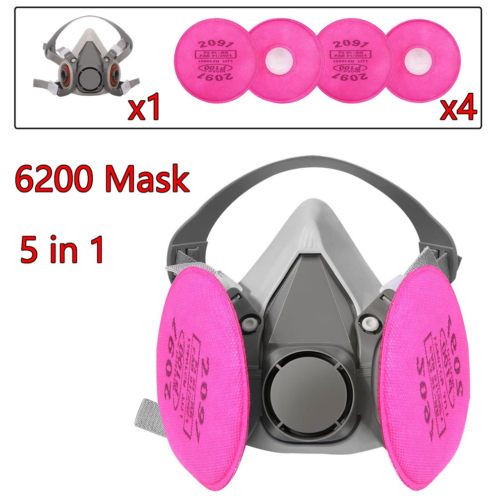 Masque à gaz 6200 avec boîte d - Dust Mask Construction avis et prix